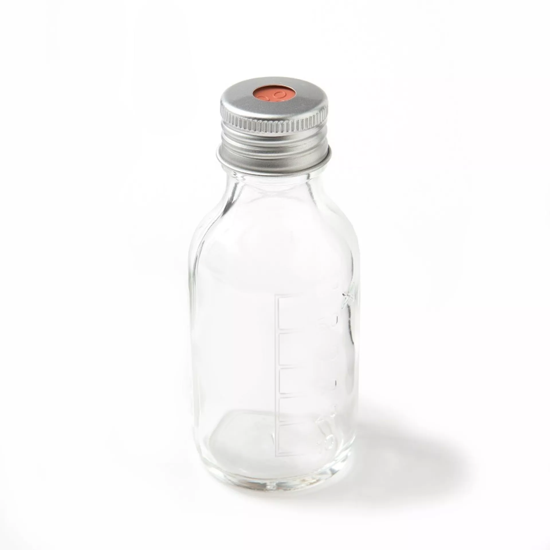 Glazen potje grijze dop