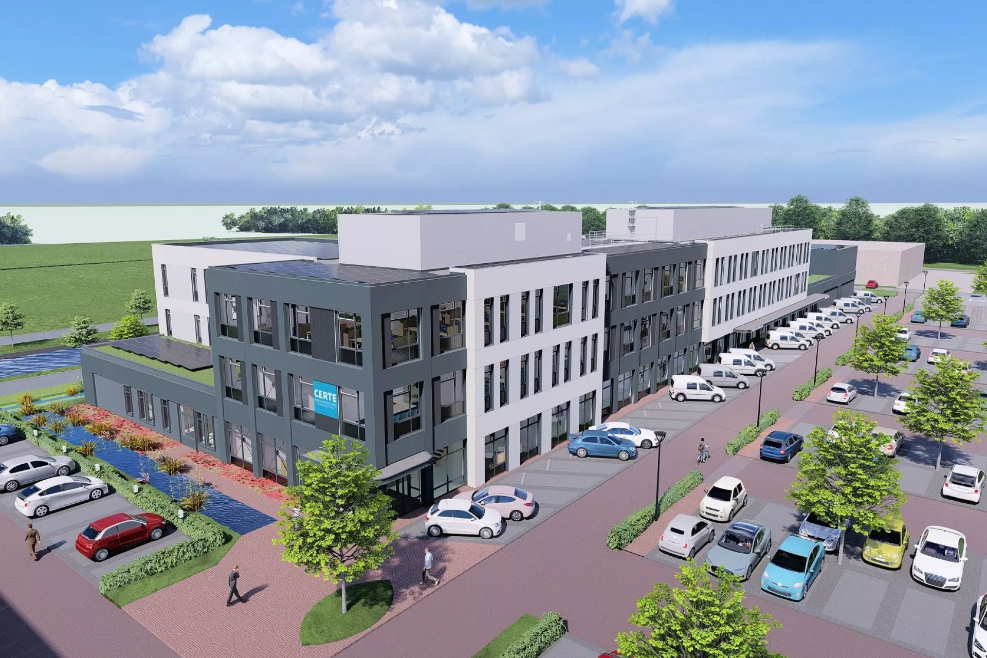 Nieuwbouw Drachten zicht hoofdingang