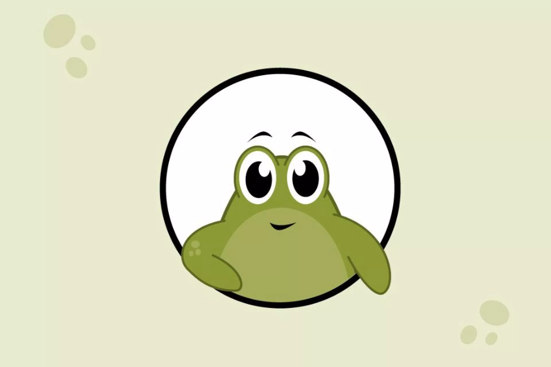 Certie in witte cirkel met groene achtergrond